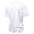 thumbnail image 4 of SWSMCLT Men's Button Henley Shirt Pull On Cotton Elasthane Breathable Spring Regular Fit Tee Comfy Shirt Casual White 3X-Large, 4 of 5