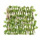 thumbnail image 2 of Valla de simulación valla de jardín valla de plantas decoración de jardín de madera valla de madera valla telescópica - 40 cm pequeñas hojas de batata, 2 of 5