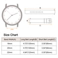 thumbnail image 2 of Correa de reloj de silicona Uxcell de 20 mm, correa de reloj de goma flexible con cierre de acero inoxidable para hombres y mujeres, blanca, 2 of 7
