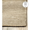 thumbnail image 5 of FH Home Machine Washable Area Rug - Hand Woven, Stain Resistant, Pet Friendly - Premium Recycled Polyester Yarn - Contemporary - Bedroom, Living/Dining Room - Yuma - Sand - 8 x 10 ft, 5 of 8