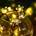thumbnail image 4 of Guirnalda de luces solares navideñas para exterior, 7 m, 50 luces, blanco cálido, 4 of 5