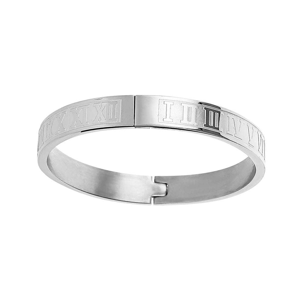 Roman Numeral Bracelet Sterling Silver