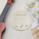thumbnail image 3 of Panneau rond en tilleul pour annonce de naissance, 15 cm, pour chambre d'enfant, L7, 3 of 4
