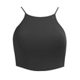 thumbnail image 5 of Glisme Swimsuits For Women 50S Tie Knot Back Soft Padding Bikini Top Swimsuit Tops Black Bathing Suits For Swimsuit Party, 5 of 5