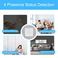 thumbnail image 1 of Tuya Zigbee Human Presence Sensor 24G Human Presence Millimeter Wave Radar Sensor Light Sensing,1 * Human presence sensor,White, 1 of 8