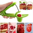 thumbnail image 6 of Cherry Pitter Tool Cherry Remover 20 x 8 x 3.5cm Stainless Steel and Plastic Push-On Design Cherry Core Remover Pitter, Quickly Removes The Cherry Core (Green), 6 of 7