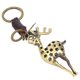 thumbnail image 2 of Vintage Alloy Keychain Deer Shaped Bag Pendant Decoration Birthday Gift, 2 of 3