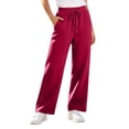 thumbnail image 3 of LIaqionyy Womens Sweatpants Wide Leg Baggy High Waisted Comfort Casual Fall Winter Workout Gym Trousers with Pockets, 3 of 7