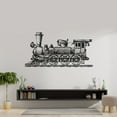 thumbnail image 3 of Old Train Vintage Train Silhouette Beautiful Steam Train Types Vinyl Wall Sticker Wall Decal Wall Art Décor Home Room Kids Room Boys Girls Room Train Lover Living Room Decoration Size (16x40 inch), 3 of 3