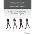thumbnail image 2 of MeMoi Selbu Sky Geometric Sweater Tights - Womens - Female (Medium/Large, Black), 2 of 7