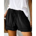 thumbnail image 2 of Shorts for Women Casual Summer Drawstring Elastic Waist Comfy Running Shorts Beach Athletic Shorts Alsol Lamesa, 2 of 5