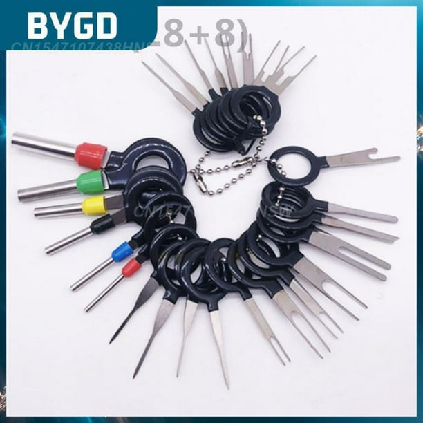 26/36pcs Removal Tool Wire Plug Connector Extractor Puller Portable Electrical Wiring Crimp Connector Pin Extractor Kit Durable57 pcsRussian Federation He Qiyong unisex