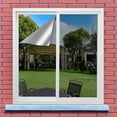 thumbnail image 3 of One Way Window Privacy Film Privacy Static Cling Non-Adhesive Daytime Privacy, UV Sun Blocking Heat Control Film Daytime Door Window Tint Covering for Home Office, Black-Silver, 23.6"x78.7", 3 of 8