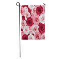 thumbnail image 1 of JSDART Colorful Pattern Red and Pink Roses Flower Floral Maroon Color Garden Flag Decorative Flag House Banner 28x40 inch, 1 of 2