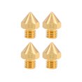thumbnail image 1 of Uxcell M6x0.01'' 3D Printer Nozzle Head Thread Replacement Brass 4pcs, 1 of 3