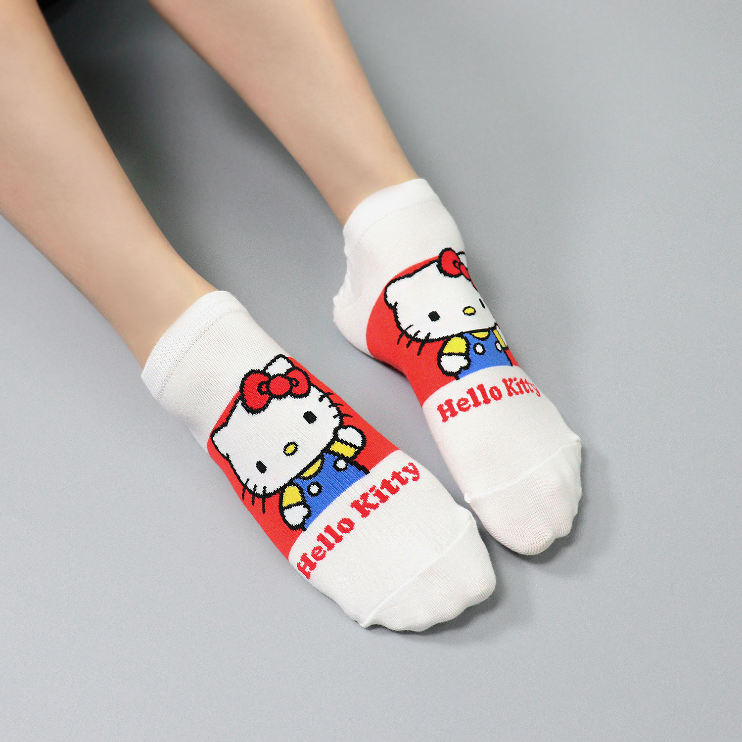 Hello Kitty Official Licensed Women's Ankle,  Cute Character Design, 8 pack Set Collection
