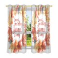 thumbnail image 6 of Yayeee Window Curtains Set of 2 for Living Room Light Filtering 63"x52", Leaves Pattern, 6 of 7