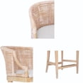 thumbnail image 3 of Trendy Rounded Back Rattan Counter Stool / Complement Any Kitchen Aesthetic, 3 of 6