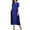 Royal, variant on SUNNYME Women's Casual Double Color Short Sleeve Colorblock Baggy Long Maxi Dress