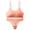 Orange, variant on Npasoilc Wirefree Sports Bra and Panty Set for Women Seamless Push Up Breathable Racerback Comfortable Set