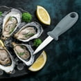 thumbnail image 2 of Oyster Shucking Opener, Stainless Steel Oyster Shucker with Plastic Handle, Oyster Opener Tool, Multifunctional Cutter for Scallop Shellfish, Portable Kitchen Tool for Safe Efficient Oyster Opening, 2 of 5