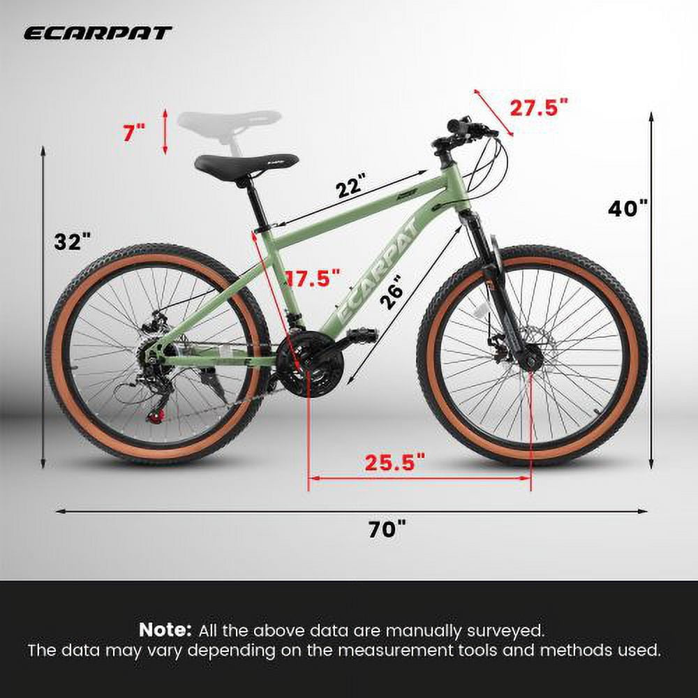 A27301 Mountain Bike 27.5 Inch Wheels, 21-Speed Mens Womens Trail Commuter City Mountain Bike,High Carbon steel Frame Disc Brakes Thumb Shifter Front Fork Bicycles