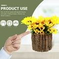 thumbnail image 2 of Dytern wood vase 3pcs Succulents Wooden Flower Pots Rustic Country Style Plant Vase Flower Containers,3.54"X3.54"X3.15", 2 of 10