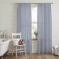 thumbnail image 6 of Bedliving Sheer Curtains 84 Inches Long 2 Panels Navy Blue Striped Light Filtering Voile Drapes Rod Pocket Curtains for Bedroom Living Room Decor, 6 of 9