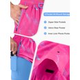 thumbnail image 2 of APTRO Men's Swim Trunks 5 Inch with Compression Liner Board Shorts Quick Dry Bathing Suit Zipper Pockets Rose Pink L, 2 of 5