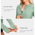 thumbnail image 6 of Xuyuer Women's UPF 50+ Lightweight Athletic Jacket Sun Protection Full Zip Long Sleeve Shirts Hiking Outdoor Pockets, 6 of 8