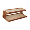 thumbnail image 4 of Estante de almacenamiento de tazas de café estante decorativo de decoración del hogar para encimera para la mesa de comedor de la mesa del gabinete de 2 nivel 50 cm, 4 of 8