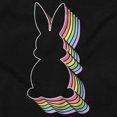 thumbnail image 2 of Colorful Easter Bunny Gradient Long Sleeve TShirt Men Women Brisco Brands S, 2 of 5