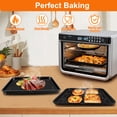 thumbnail image 7 of GCQ 3-in-1 Air Fryer Replacement Set, Tray, Pan and Rack Accessories Compatible with Ninja Foodi DT251 Digital Convection Oven, Food Grade Stainless Steel, Non-Stick, Dishwasher Safe, 7 of 7
