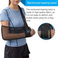 thumbnail image 4 of 1 Pcs Mesh Arm Shoulder Sling, Medical Shoulder Immobilizer for Shower, Adjustable Arm Brace for Torn Rotator Cuff Injury, Right Left Arm for Men Women, Shower Sling for Elbow, Wrist, Black, 4 of 9