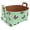 Multicolor 5, variant on Blue Background Monarch Butterfly Storage Basket Collapsible Storage Bin, PU Foldable Basket Convenient Box Storage Organizer with Handles for Shelves Office Bedroom Closet Nursery Toys Laundry