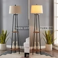 thumbnail image 5 of Maxax 65" Tripod Floor Lamp with Shelf, 3-Way Dimmable Standing Lamp with Oatmeal Fabric Shade for Living Room, Bedroom, Office, 5 of 6