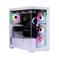 thumbnail image 1 of Gabinete Gamer NACEB NEBULA ATX Media Torre 4 Fan Panel Cristal Templado ARGB Blanco NA-0637B, 1 of 9