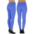 thumbnail image 5 of ToBeInStyle Womens Easy Pull-On Denim Skinny Fit Comfort Stretch Leggings Jeggings, 5 of 6
