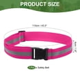 thumbnail image 2 of Uxcell Reflective Safety Belt, Hi-Vis Safety Belt Adjustable Reflective Glow Belt Outdoor Running Gear Rose Red, 2 of 7