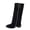 Black, variant on Mens Medieval Style Ankle Boots Pointed Toe Slip On Short Boots For Men Halloween Casual Footwear Black US:8.5