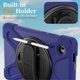 thumbnail image 2 of Funda para Samsung Galaxy Tab A9, Funda Protectora de Silicona Anti-caída + Capa de PC con Asa, Soporte, Correa para el Hombro, Resistente a Golpes, Tres Pruebas, Funda Protectora para Tablet, Azul M, 2 of 10
