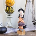 thumbnail image 1 of Juguetes de piscina, juguetes para bebés, juguetes para niños pequeños, decoración de Halloween, estatua de bruja, figura de bruja con caldero, adornos de resina para escritorio, estante de jardín, de, 1 of 2