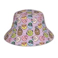 thumbnail image 3 of Daiia Cute Donuts Pattern Bucket Hat - Trendy Cotton Sun Hat for Beach, Golf, Fishing - Fun Outdoor Vacation Boonie for Men and Women, 3 of 9