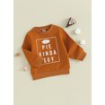 thumbnail image 3 of LMLYSoH Kids Baby Sweatshirt Thanksgiving Letter Print Long Sleeve Pullovers Autumn Tops for Toddler Cute Fall Clothes, 3 of 9