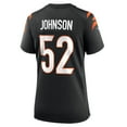 thumbnail image 3 of Women's Nike Cedric Johnson  Black Cincinnati Bengals  Game Jersey, 3 of 7