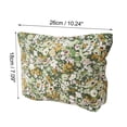 thumbnail image 3 of 1 Pc Bolsa de Maquillaje Portátil Impresa para Mujeres, Ideal para Viajes, Vacaciones y Camping, Lona Verde, 3 of 3