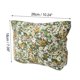 thumbnail image 3 of 1 Pc Bolsa de Maquillaje Portátil Impresa para Mujeres, Ideal para Viajes, Vacaciones y Camping, Lona Verde, 3 of 3