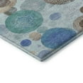 thumbnail image 3 of Addison Rugs Mayfield Premium Machine Washable Transitional Geometric Teal Rectangle Rug, 10' x 14', 3 of 7