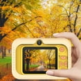 thumbnail image 4 of Christmas Gifts Liweisiy Children'S Holiday Gift High-Definition Front And Rear Shot 2000W Mini 2.0 Inch Video Camera Can Take Pictures Without Card D2079 Yellow Free Size, 4 of 8