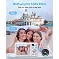 thumbnail image 4 of 4K Digital Camera, 64MP Autofocus Point and Shoot Camera with Front & Rear Camera, Flash, 16X Zoom, 32GB Card, 2 Batteries, Compact Vlogging Camera for Teens & Beginners, 4 of 9